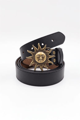 Cinturón Solsticio con hebilla sol
